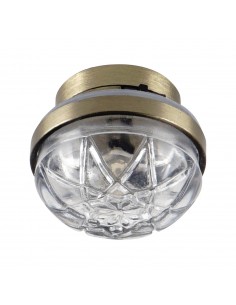 Waldosia 1:12 Scale Dollhouse Miniature LED Clear Etched Ceiling Lamp