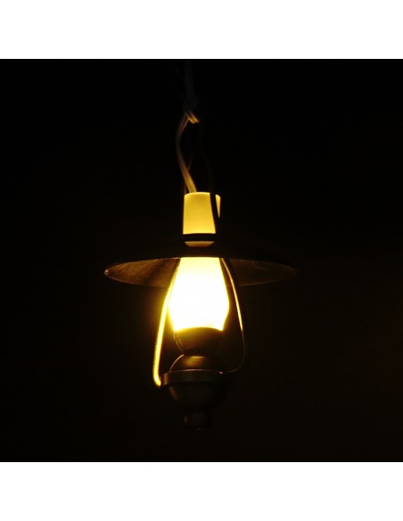 Waldosia 1:12 Scale Dollhouse Miniature Brass LED Claire Ceiling Light
