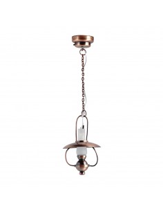 Waldosia 1:12 Scale Dollhouse Miniature Brass LED Claire Ceiling Light