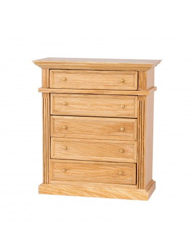 Miniature Oak 5-Drawer Dresser