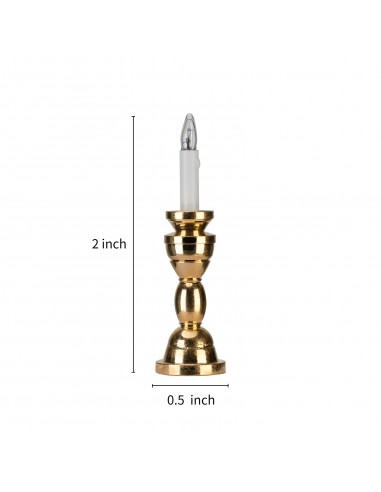 1:12 Scale Dollhouse Miniature 12v Powered Candle Lamp Set