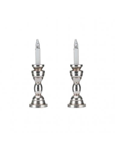 1:12 Scale Dollhouse Miniature 12v Powered Candle Lamp Set