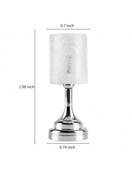 Waldosia 1:12 Scale Dollhouse Miniature Led Modern Table Lamp