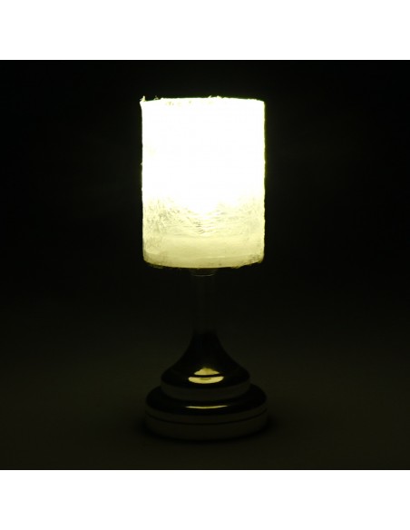 Waldosia 1:12 Scale Dollhouse Miniature Led Modern Table Lamp