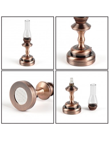 Waldosia 1:12 Scale Dollhouse Battery LED Hurricane Lamps