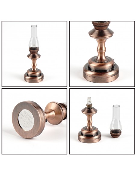 Waldosia 1:12 Scale Dollhouse Battery LED Hurricane Lamps