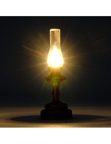 Waldosia 1:12 Scale Dollhouse Battery LED Hurricane Lamps
