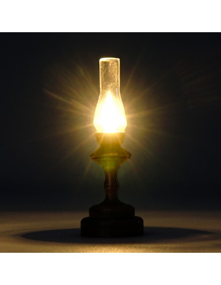 Waldosia 1:12 Scale Dollhouse Battery LED Hurricane Lamps