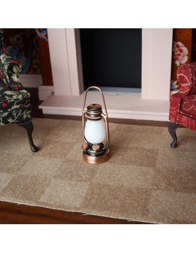Waldosia 1:12 Scale Dollhouse Miniature Battery LED Oil Lantern Lamp
